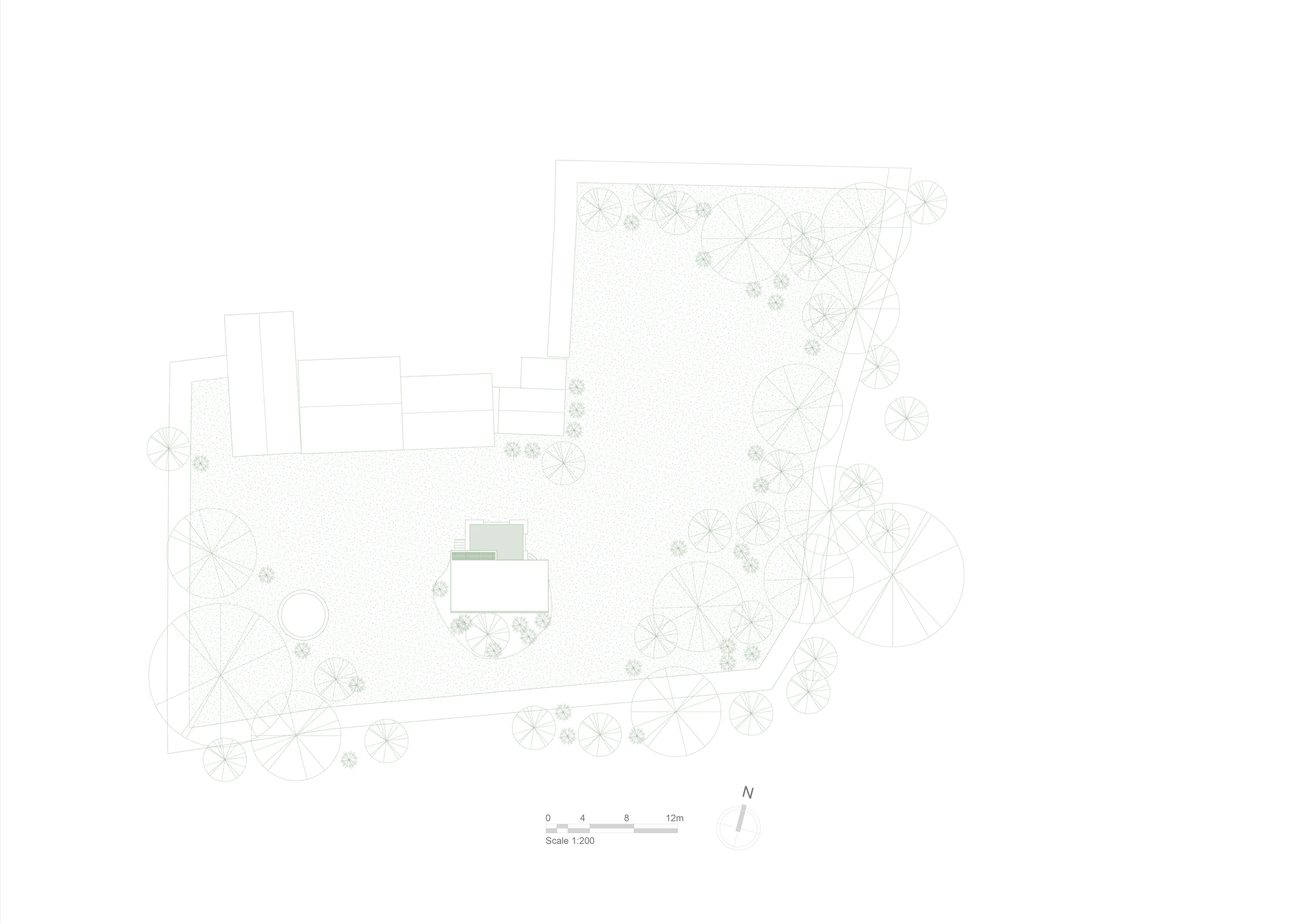 Site plan prepared for an architectural proposal