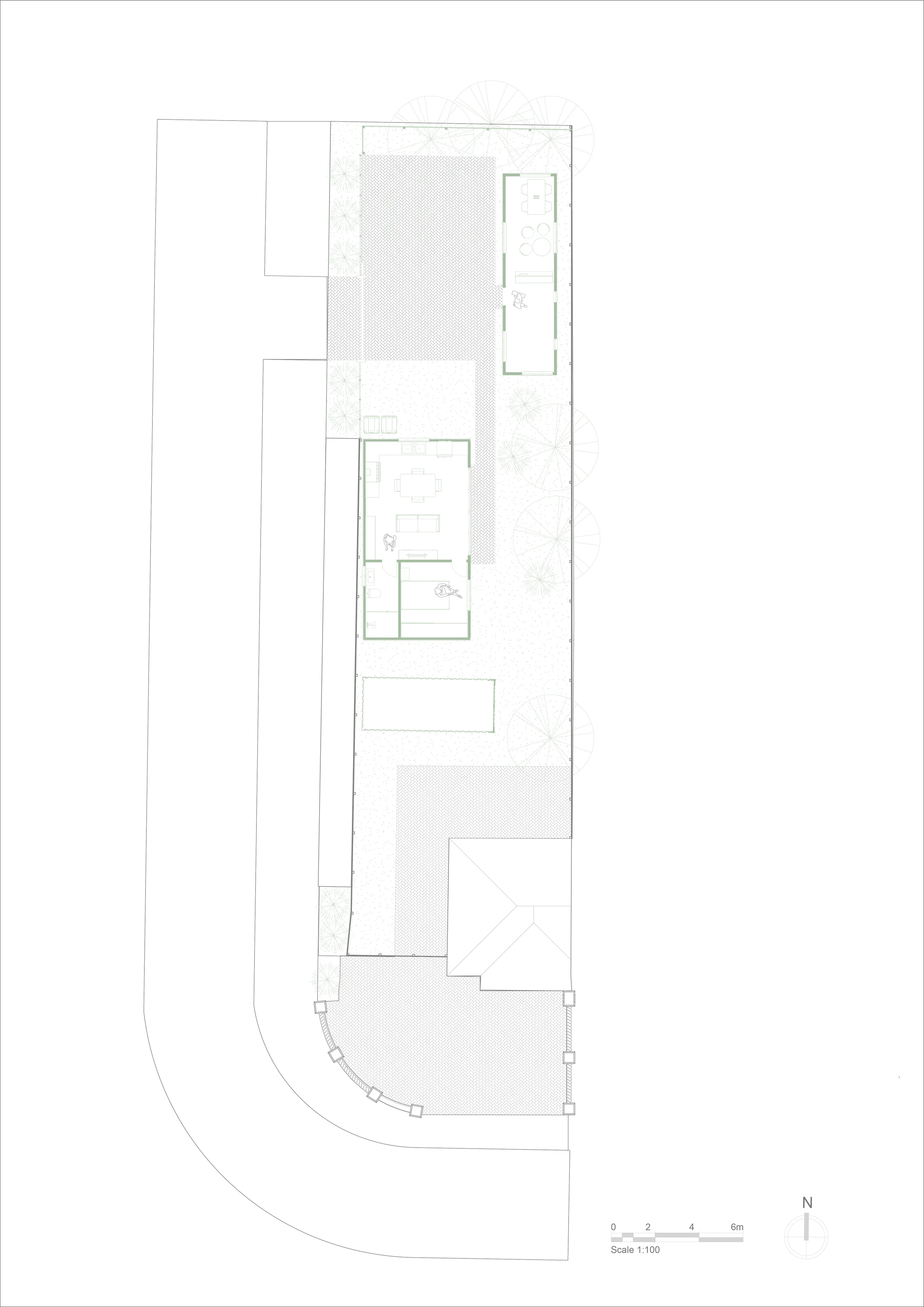 Measured architectural site plan